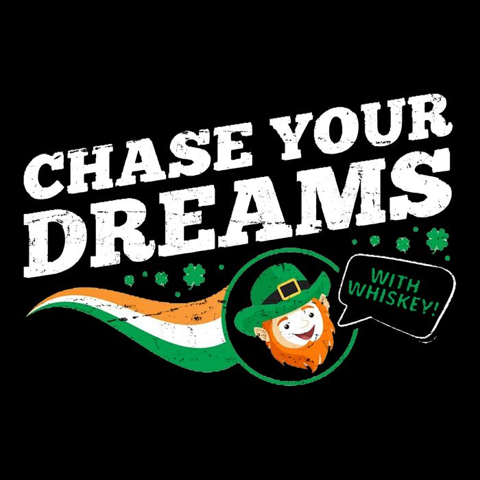 Chase Your Dreams With Whisky Leprechaun 16 in Basic Backpack