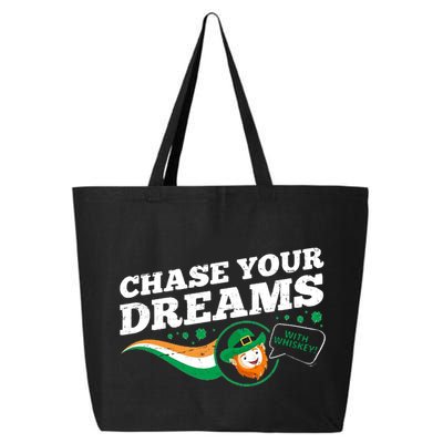 Chase Your Dreams With Whisky Leprechaun 25L Jumbo Tote