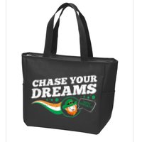 Chase Your Dreams With Whisky Leprechaun Zip Tote Bag