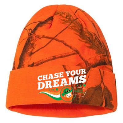 Chase Your Dreams With Whisky Leprechaun Kati Licensed 12" Camo Beanie