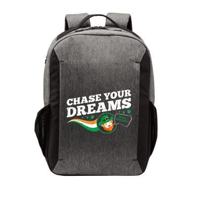 Chase Your Dreams With Whisky Leprechaun Vector Backpack
