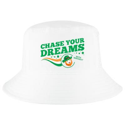 Chase Your Dreams With Whisky Leprechaun Cool Comfort Performance Bucket Hat