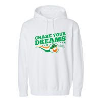 Chase Your Dreams With Whisky Leprechaun Garment-Dyed Fleece Hoodie