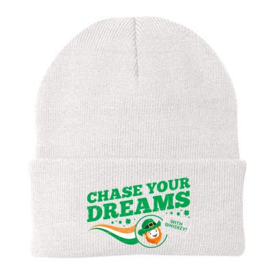 Chase Your Dreams With Whisky Leprechaun Beanie