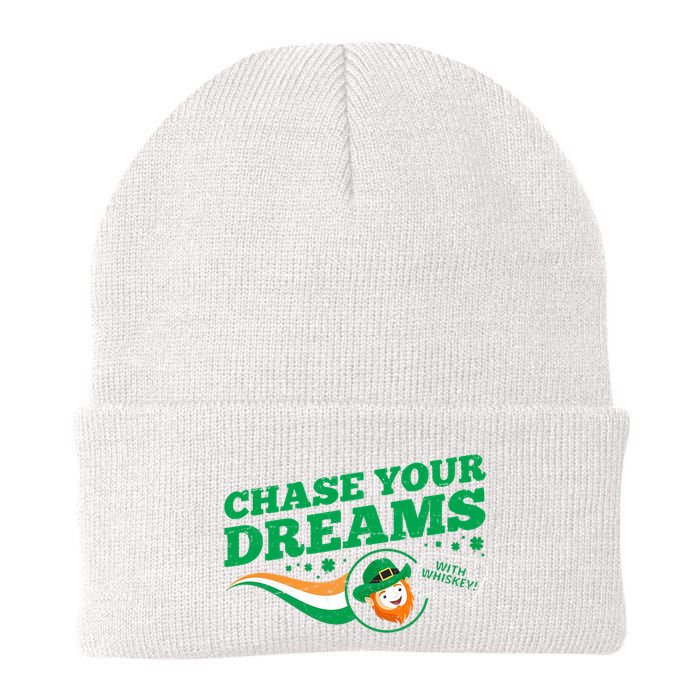 Chase Your Dreams With Whisky Leprechaun Beanie