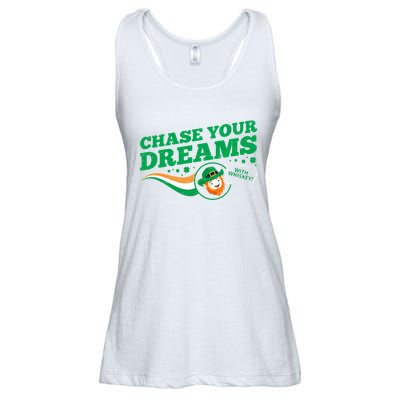 Chase Your Dreams With Whisky Leprechaun Ladies Essential Flowy Tank