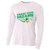 Chase Your Dreams With Whisky Leprechaun Cooling Performance Long Sleeve Crew