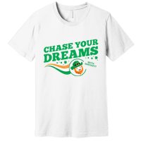 Chase Your Dreams With Whisky Leprechaun Premium T-Shirt