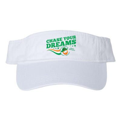 Chase Your Dreams With Whisky Leprechaun Valucap Bio-Washed Visor