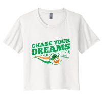 Chase Your Dreams With Whisky Leprechaun Crop Top