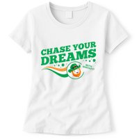 Chase Your Dreams With Whisky Leprechaun Womens T-Shirt