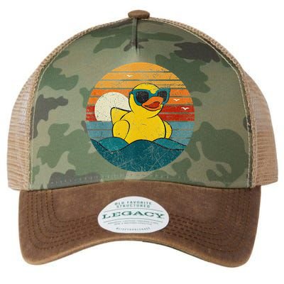 Cute Yellow Duck Bath Toy Rubber Duckling Ducky Duck Lover Legacy Tie Dye Trucker Hat
