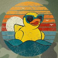 Cute Yellow Duck Bath Toy Rubber Duckling Ducky Duck Lover Legacy Tie Dye Trucker Hat