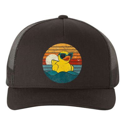 Cute Yellow Duck Bath Toy Rubber Duckling Ducky Duck Lover Yupoong Adult 5-Panel Trucker Hat