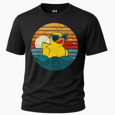 Cute Yellow Duck Bath Toy Rubber Duckling Ducky Duck Lover Performance Shirt