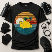 Cute Yellow Duck Bath Toy Rubber Duckling Ducky Duck Lover Performance Shirt