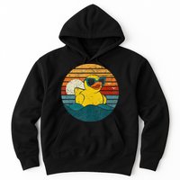 Cute Yellow Duck Bath Toy Rubber Duckling Ducky Duck Lover Hoodie