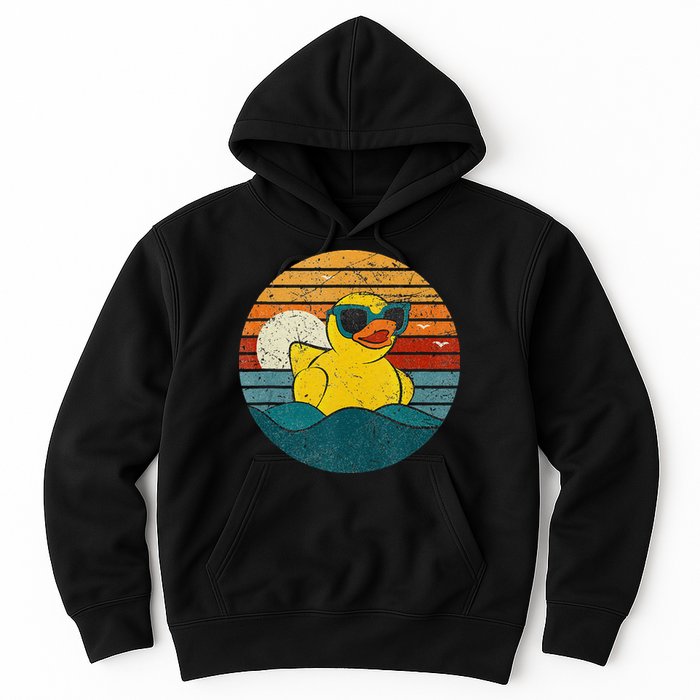 Cute Yellow Duck Bath Toy Rubber Duckling Ducky Duck Lover Hoodie