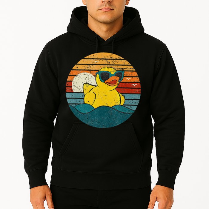 Cute Yellow Duck Bath Toy Rubber Duckling Ducky Duck Lover Hoodie