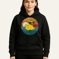 Cute Yellow Duck Bath Toy Rubber Duckling Ducky Duck Lover Hoodie
