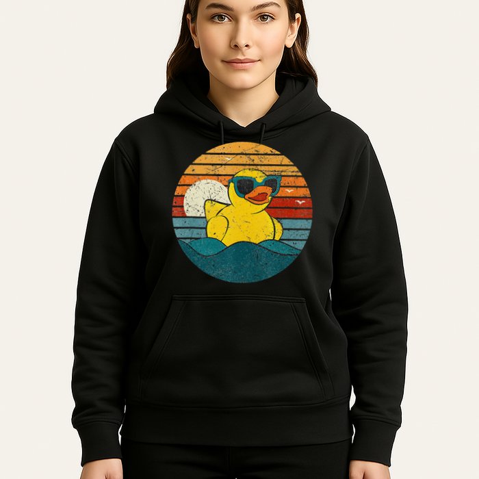 Cute Yellow Duck Bath Toy Rubber Duckling Ducky Duck Lover Hoodie