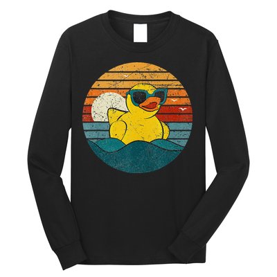Cute Yellow Duck Bath Toy Rubber Duckling Ducky Duck Lover Long Sleeve Shirt