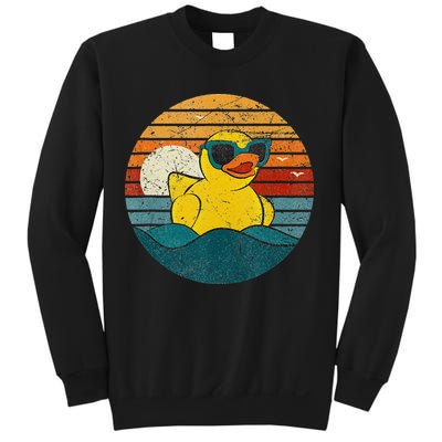 Cute Yellow Duck Bath Toy Rubber Duckling Ducky Duck Lover Sweatshirt