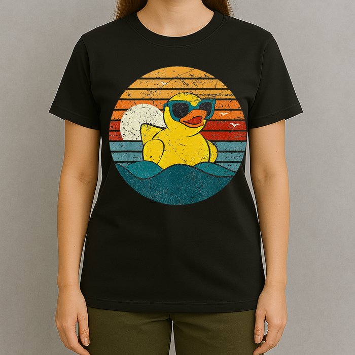 Cute Yellow Duck Bath Toy Rubber Duckling Ducky Duck Lover T-Shirt