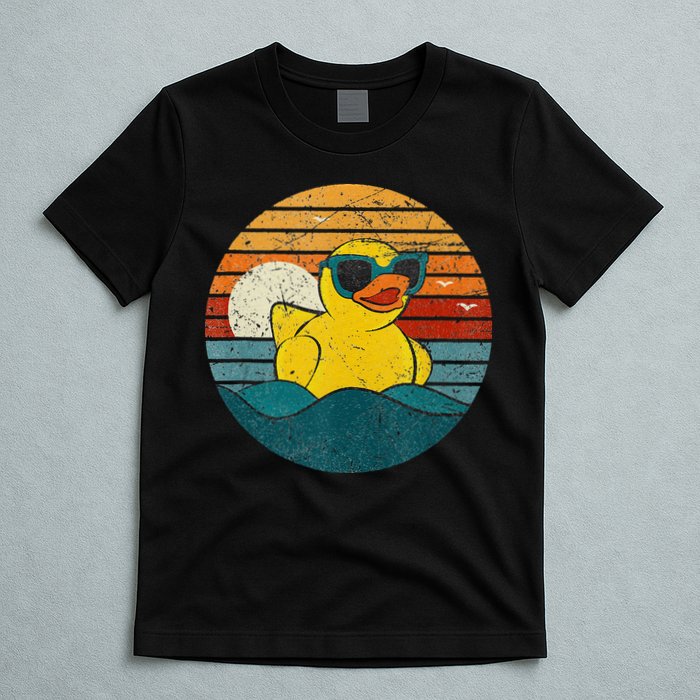 Cute Yellow Duck Bath Toy Rubber Duckling Ducky Duck Lover T-Shirt
