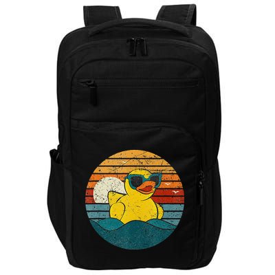 Cute Yellow Duck Bath Toy Rubber Duckling Ducky Duck Lover Impact Tech Backpack