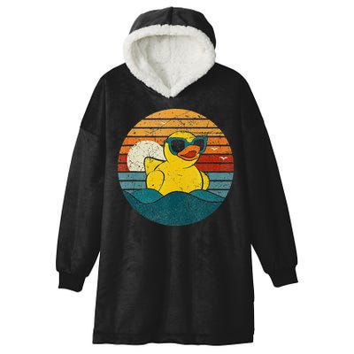 Cute Yellow Duck Bath Toy Rubber Duckling Ducky Duck Lover Hooded Wearable Blanket