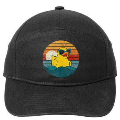 Cute Yellow Duck Bath Toy Rubber Duckling Ducky Duck Lover 7-Panel Snapback Hat