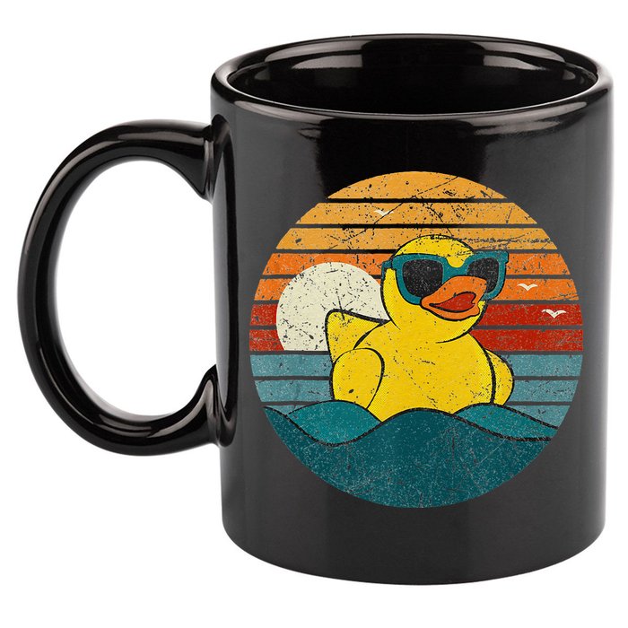 Cute Yellow Duck Bath Toy Rubber Duckling Ducky Duck Lover 11oz C Handle Ceramic Mug