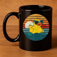 Cute Yellow Duck Bath Toy Rubber Duckling Ducky Duck Lover 11oz C Handle Ceramic Mug