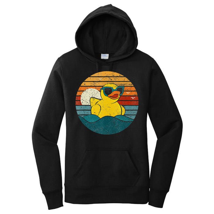 Cute Yellow Duck Bath Toy Rubber Duckling Ducky Duck Lover Women's Pullover Hoodie