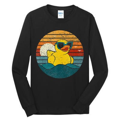 Cute Yellow Duck Bath Toy Rubber Duckling Ducky Duck Lover Tall Long Sleeve T-Shirt