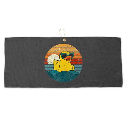Cute Yellow Duck Bath Toy Rubber Duckling Ducky Duck Lover Large Microfiber Waffle Golf Towel