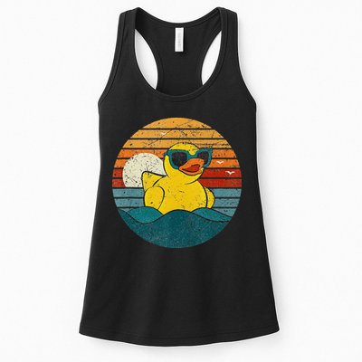 Cute Yellow Duck Bath Toy Rubber Duckling Ducky Duck Lover Womens Tank Top
