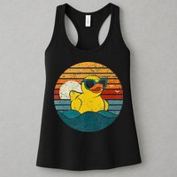 Cute Yellow Duck Bath Toy Rubber Duckling Ducky Duck Lover Womens Tank Top