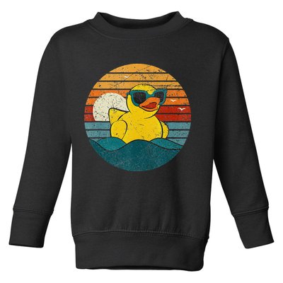 Cute Yellow Duck Bath Toy Rubber Duckling Ducky Duck Lover Toddler Sweatshirt