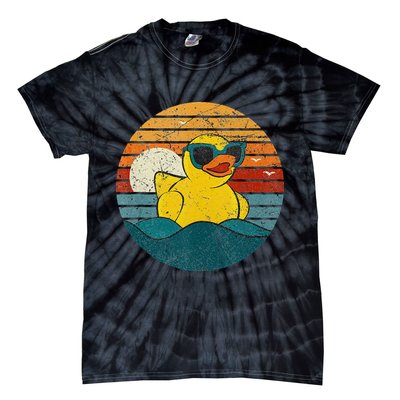 Cute Yellow Duck Bath Toy Rubber Duckling Ducky Duck Lover Tie-Dye T-Shirt