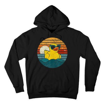 Cute Yellow Duck Bath Toy Rubber Duckling Ducky Duck Lover Tall Hoodie