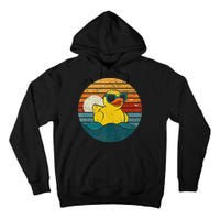 Cute Yellow Duck Bath Toy Rubber Duckling Ducky Duck Lover Tall Hoodie