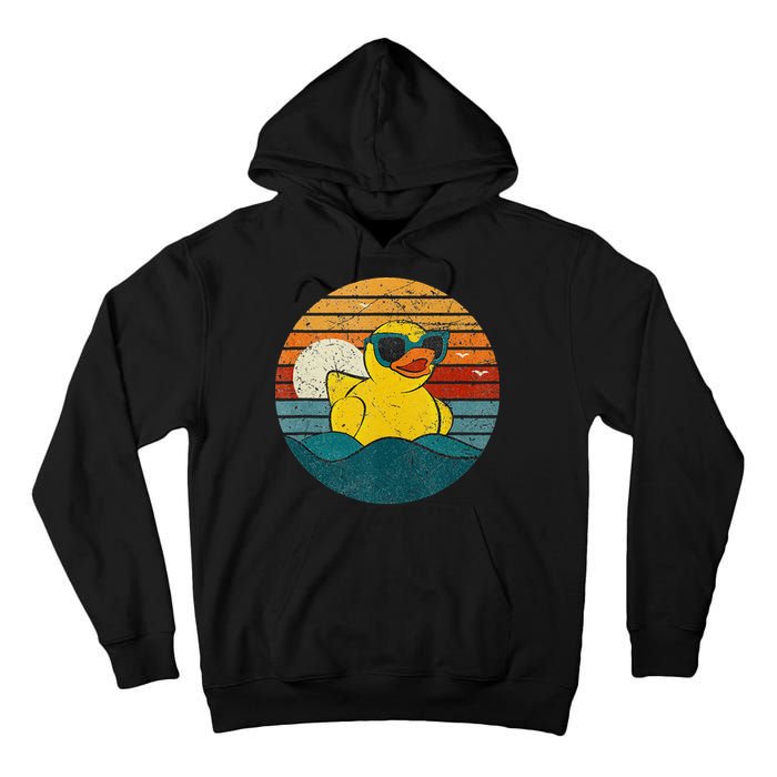 Cute Yellow Duck Bath Toy Rubber Duckling Ducky Duck Lover Tall Hoodie