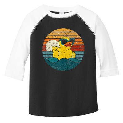 Cute Yellow Duck Bath Toy Rubber Duckling Ducky Duck Lover Toddler Fine Jersey T-Shirt