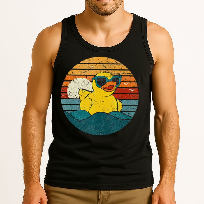 Cute Yellow Duck Bath Toy Rubber Duckling Ducky Duck Lover Tank Top