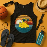 Cute Yellow Duck Bath Toy Rubber Duckling Ducky Duck Lover Tank Top