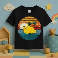 Cute Yellow Duck Bath Toy Rubber Duckling Ducky Duck Lover Toddler T-Shirt
