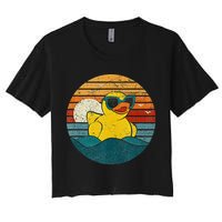 Cute Yellow Duck Bath Toy Rubber Duckling Ducky Duck Lover Crop Top