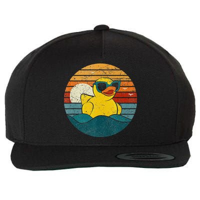 Cute Yellow Duck Bath Toy Rubber Duckling Ducky Duck Lover Wool Snapback Cap